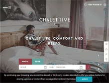 Tablet Screenshot of chalettime.com